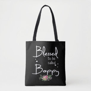Blessed to be called Boppy Colourful - Grandma Gif Tote Bag