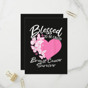 Blessed to Be Called Breast Cancer Survivor Invitation Postcard