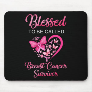 Blessed To Be Called Breast Cancer Survivor Pink B Mouse Pad