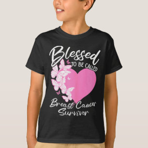 Blessed To Be Called Breast Cancer Survivor Pink B T-Shirt