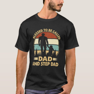 Blessed To Be Called Dad And Step Dad Vintage T-Shirt
