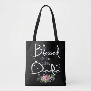 Blessed To Be Called Dede Colourful For Grandma Tote Bag