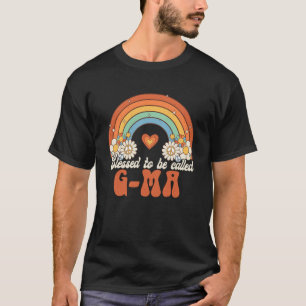 Blessed To Be Called G Ma Groovy Rainbow Mother s T-Shirt