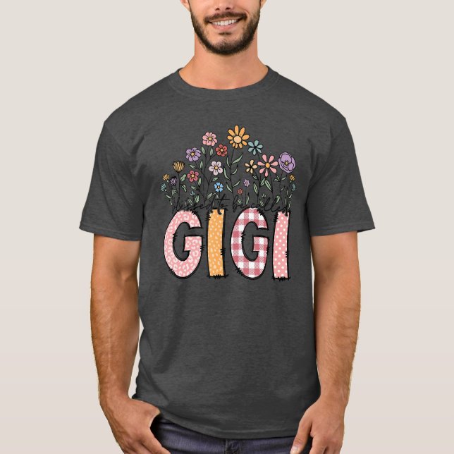 Blessed to Be Called Gigi Floral Mothers Day frien T-Shirt (Front)