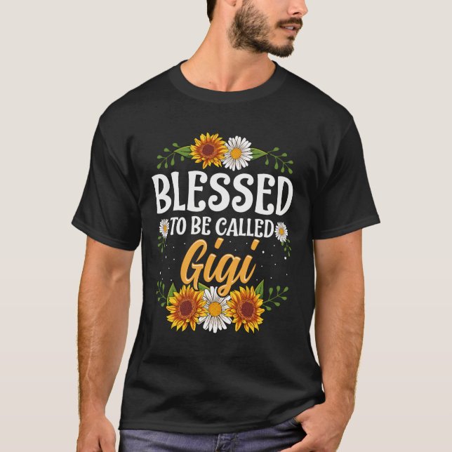 Blessed To Be Called Gigi Thanksgiving Christmas G T-Shirt (Front)