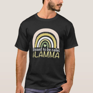Blessed To Be Called Glamma Boho Rainbow Mother s  T-Shirt