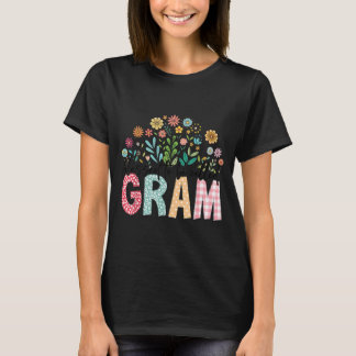 Blessed To Be Called Gram Floral Mothers Day T-Shirt
