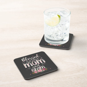 Blessed To Be Called Gram Flower Lovers Coaster