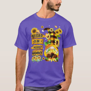 Blessed To Be Called Grammy Fall Gnome Sunflowers T-Shirt