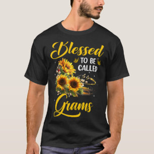 Blessed to be called Grams Mother's Day Sunflower T-Shirt
