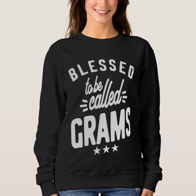 Blessed To Be Called Grams | Mum Grandma Sweatshirt (Front)