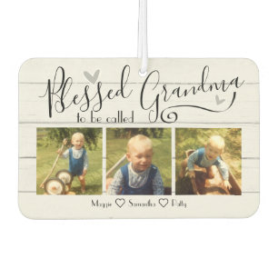 Blessed to be Called Grandma 3 Photo Car Air Freshener