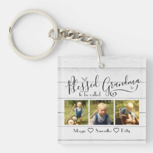 Blessed to be Called Grandma 3 Photo  Key Ring