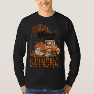 Blessed To Be Called Grandma Fall Vibes Thanksgivi T-Shirt