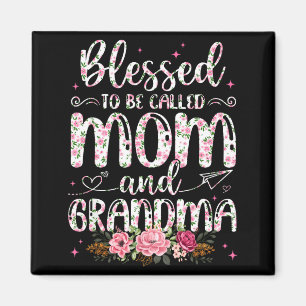 Blessed to Be Called Grandma Flower Lovers Mothers Magnet