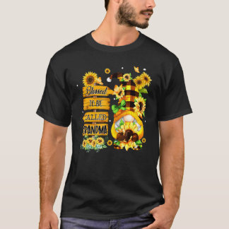 Blessed To Be Called Grandma Gnome Sunflower Mothe T-Shirt