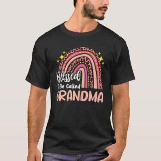 Blessed To Be Called Grandma Mother's Day Rainbow T-Shirt