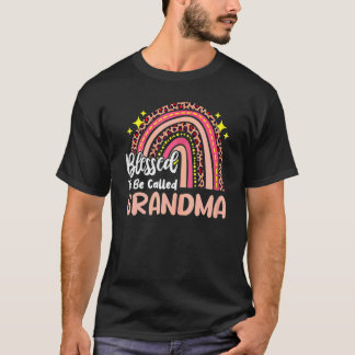 Blessed To Be Called Grandma Mother's Day Rainbow T-Shirt
