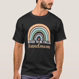 Blessed To Be Called Grandmom Rainbow Mother s Day T-Shirt