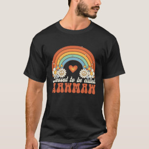 Blessed To Be Called Mawmaw Groovy Rainbow Mothers T-Shirt