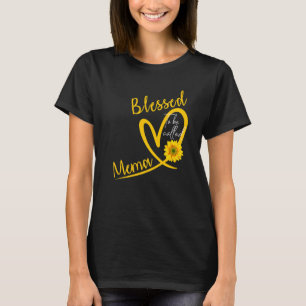 Blessed To Be Called Mema Heart Sunflower Mother's T-Shirt