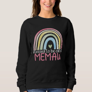 Blessed To Be Called Memaw Rainbow Mother s Day Be Sweatshirt