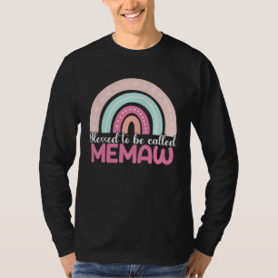 Blessed To Be Called Memaw Rainbow Mothers Day Mom T-Shirt
