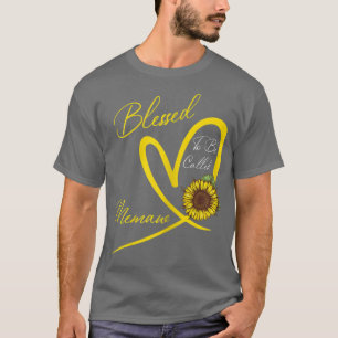 Blessed To Be Called Memaw Sunflower Heart  T-Shirt
