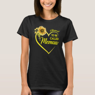 Blessed To Be Called Memaw Sunflower T-Shirt