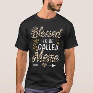 Blessed To Be Called Meme Cute Leopard Hearts T-Shirt