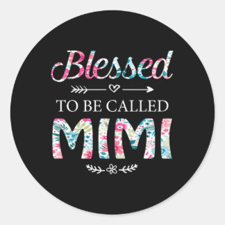Blessed To Be Called Mimi For Mimi Classic Round Sticker