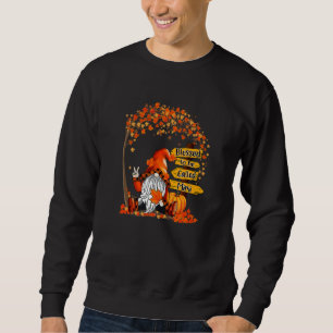Blessed To Be Called Mimi Gnome Pumpkin Thanksgivi Sweatshirt