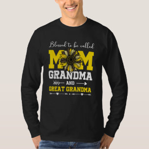 Blessed To Be Called Mom Grandma Great Grandma Mot T-Shirt