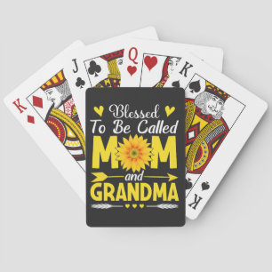 Blessed to Be Called Mum and Grandma Playing Cards