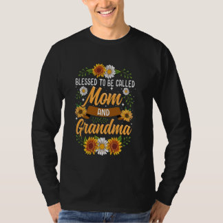 Blessed To Be Called Mum And Grandma Shirt Cute Su