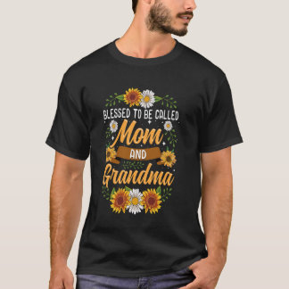 Blessed To Be Called Mum And Grandma Shirt Cute Su