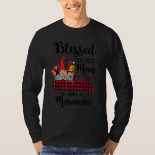 Blessed To Be Called Mum And Mawmaw Gnomes Sunflow T-Shirt