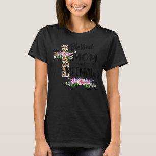 Blessed To Be Called Mum And Meemaw Floral Mother' T-Shirt