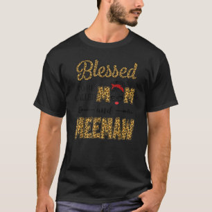 Blessed To Be Called Mum And Meemaw Leopard Mother T-Shirt