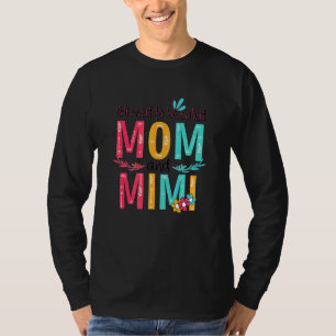 Blessed To Be Called Mum And Mimi Floral Grandma M T-Shirt