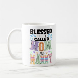 Blessed to be Called Mum and Nanny, Grandma Typo Coffee Mug