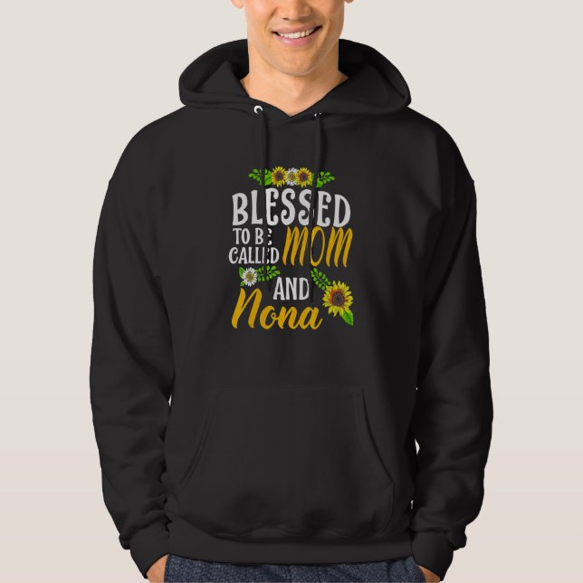 Blessed To Be Called Mum And Nona Thanksgiving Chr Hoodie (Front)
