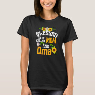Blessed To Be Called Mum And Oma Floral Mother's D T-Shirt