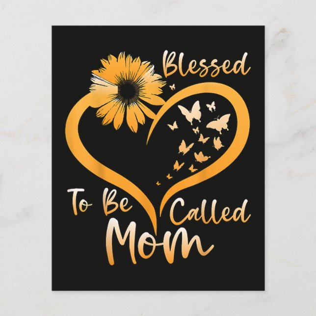 Blessed To Be Called Mum Flyer (Front)