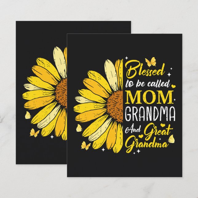 Blessed to Be Called Mum Grandma (Front/Back)
