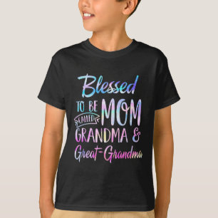 Blessed To Be Called Mum Grandma And Great Grandma T-Shirt