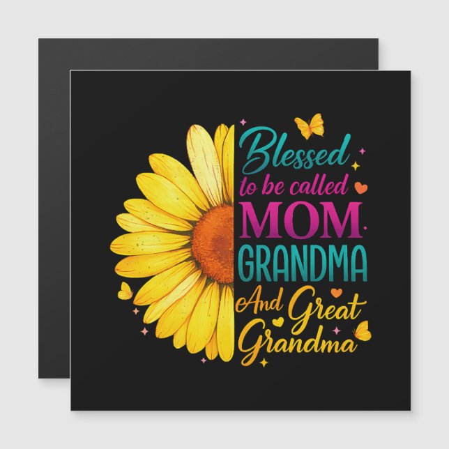 Blessed To Be Called Mum Grandma Great (Front/Back)