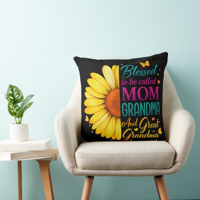 Blessed To Be Called Mum Grandma Great Cushion (Chair)