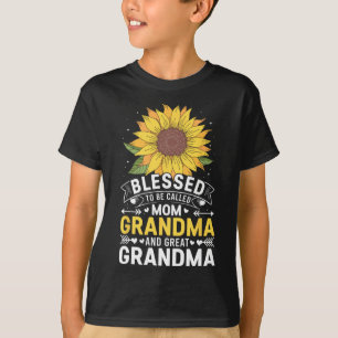 Blessed To Be Called Mum Grandma Great Grandma Mot T-Shirt