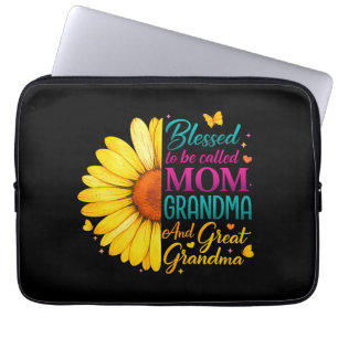 Blessed To Be Called Mum Grandma Great Laptop Sleeve